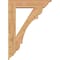 Ekena Millwork Olympic Traditional Smooth Bracket w/ Offset Brace, Western Red Cedar, 7 1/2"W x 32"D x 44"H BKT0806X32X44OLY01SWR - alternate 3